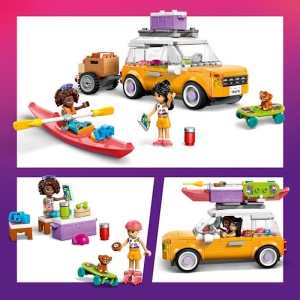 LEGO Friends 42659 Bilresa med Vänner - Byggset för Flickor 6 År Flerfärgad
