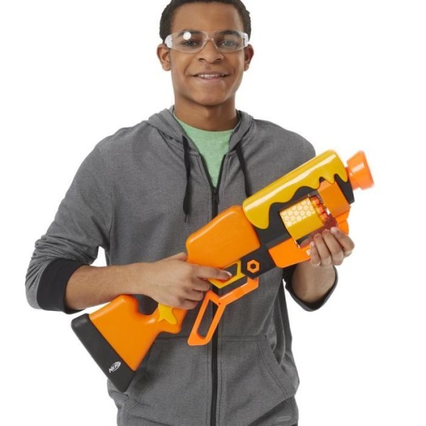 NERF - Roblox Adopt Me!: BEES! Dartblaster med spakmekanism - 8 pilar - kod för spelet Flerfärgad