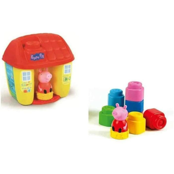 Leksak - CLEMENTONI - Mjuk Clemmy-Secchiello Peppa Pig - Hus och karaktär - För barn från 6 år och uppåt Flerfärgad