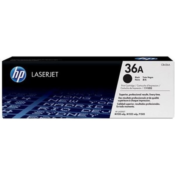 HP 36A (CB436A) svart tonerkassett för LaserJet M1120MFP/P1505/M1522MFP-skrivare