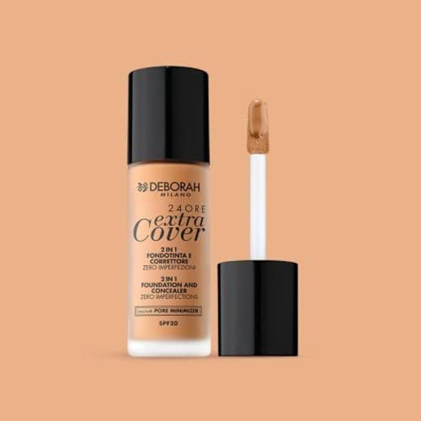 Meikkivoide - DEBORAH - 24 Ore Extra Cover - 2in1 - SPF20 - Sävy 05 Amber - Kaikille ihotyypeille 05 Amber