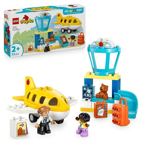 LEGO DUPLO Min By 10443 Første Gang I Lufthavnen - Byggesæt Fra 2 År Flerfärgad