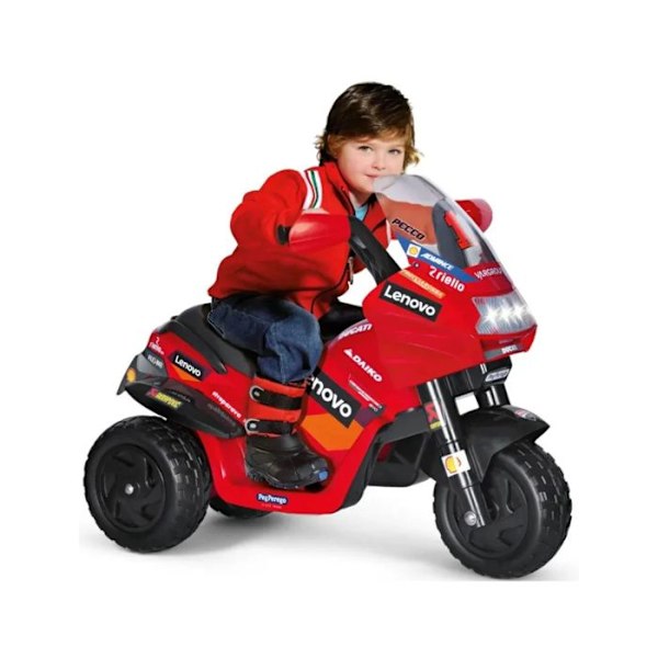 Elfordon för barn - PEG PEREGO - Ducati Desmosedici Evo - Röd - 3 hjul - Batteri Röd