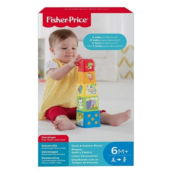 Fisher-Price Discovery Cubes - Opetuslelu 6 kuukauden ikäisille ja sitä vanhemmille vauvoille