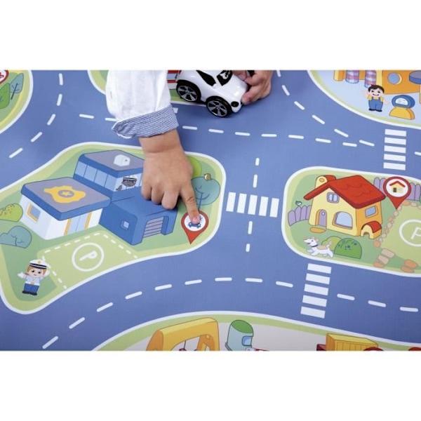 Elektronisk lekmatta - CHICCO - City Mini Turbo Touch - Flerfärgad - Blandad - 110 x 60 cm Flerfärgad