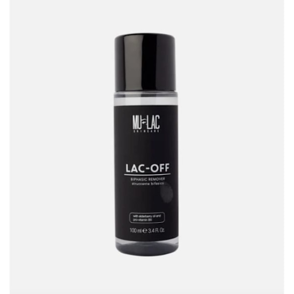 Mulac LAC-OFF Rapid bifasisk sminkborttagning Doftfri Alkoholfri Vegan 100 ml