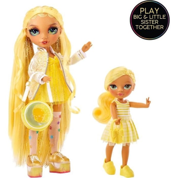 Rainbow High Littles - 15cm docka + husdjur - Gul - Från 4 år Gul