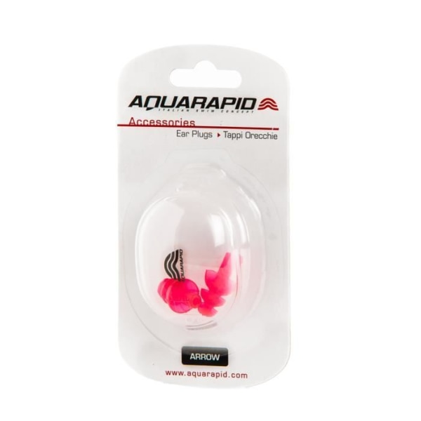 Set med 12 Aquarapid Arrow simöronproppar - rosa/vit/svart - TU
