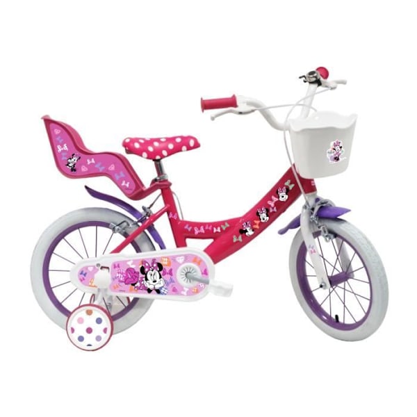 Lasten polkupyörä 14" MINNIE MOUSE - 4–6-vuotiaille - Vaaleanpunainen