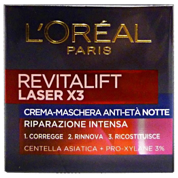 L'OREAL Revitalift Laser X3 Night 50 ml. - Kasvovoiteet ja naamiot