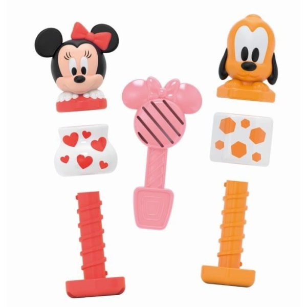 Clementoni - Byg og leg - Minnie & Pluto - Babylegetøj til motorik Flerfärgad