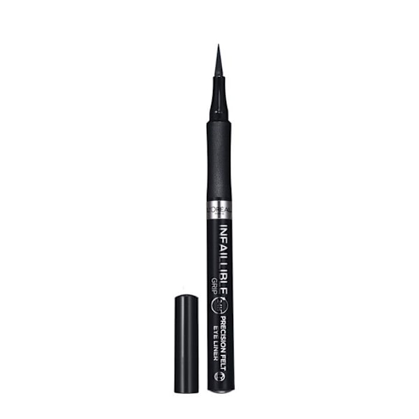 Øjenblyant - L'Oréal Paris - Infaillible Grip Precision Filt Liner - Sort - Vandtæt - Ultra fin linje Svart
