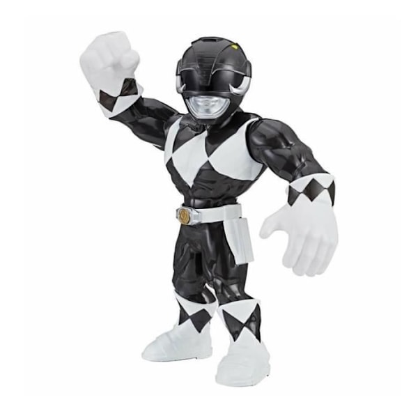 HASBRO PLAYSKOOL Power Ranger Mega Mighties BLACK RANGER Svart Action Figur 25 cm