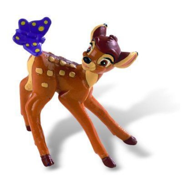 Figurine Bambi - BULLYLAND - 12420 Walt Figurine - 5,5 cm - Håndmalet Flerfärgad