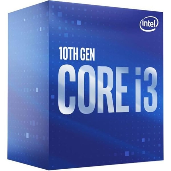 Intel Core i3-10100F-processor - 4 kärnor - 4,3 GHz - TDP 65W (BX8070110100F)