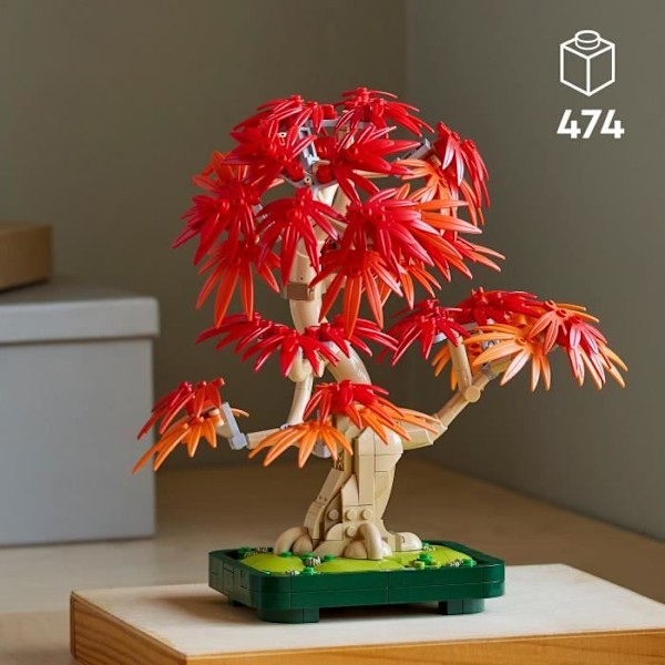 LEGO Botanicals 10348 Röd Japansk Lönn - Byggsats för Vuxna röd grön