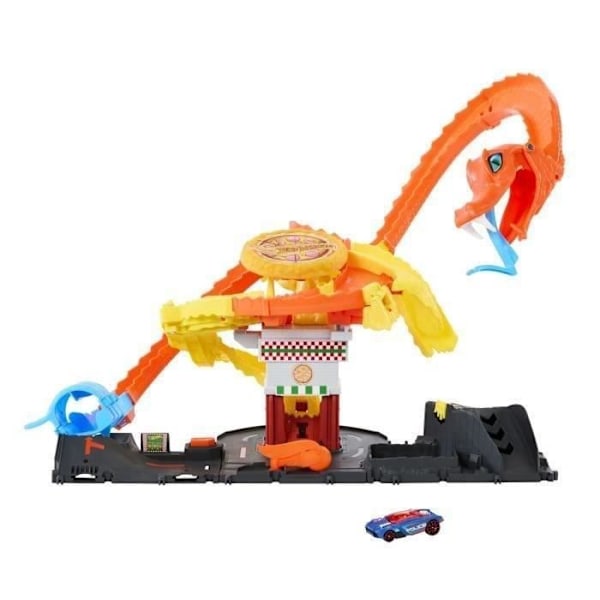 Hot Wheels - Pizzeria Attack - Set med bil HTN81 Flerfärgad