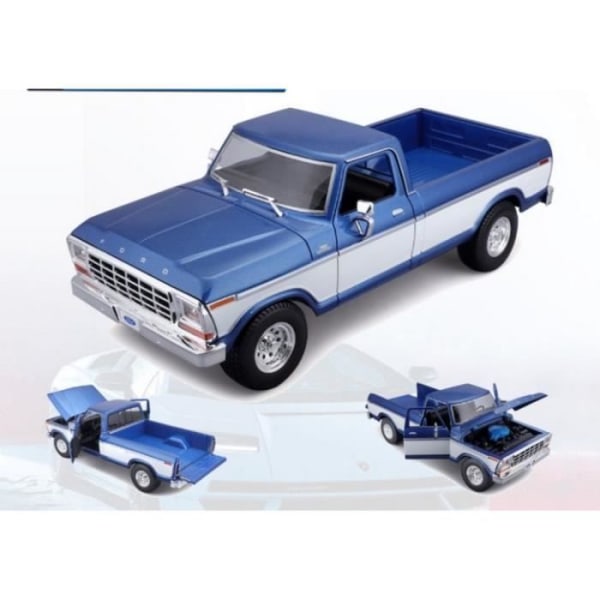 Monterade miniatyrer - Ford F150 Pick-Up Blå och Vit 1/20 Maisto