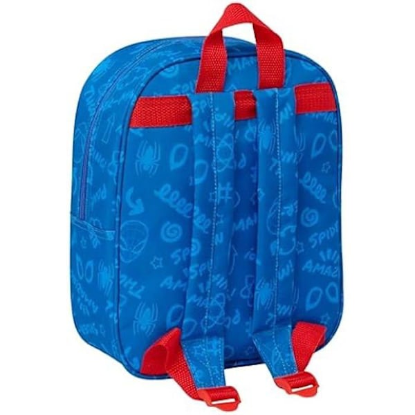 3D Spiderman reppu - SAFTA - Punainen - Lapsi - Lastentarha Röd