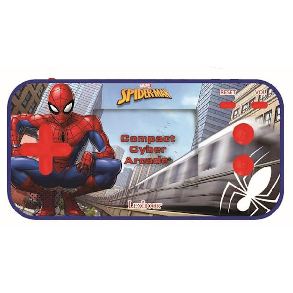 Kompakt Cyber Arcade® SpiderMan bärbar konsol - 2,5-tumsskärm 150 spel inklusive 10 SpiderMan Blå
