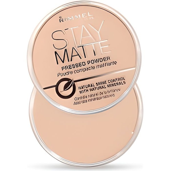 RIMMEL Stay Matte kompakti jauhe - 005 Silky Beige