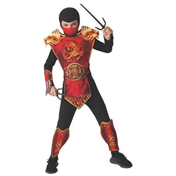Punaleijona Ninja Punamusta Rubies - Koko S - Lapsi Rød Sort