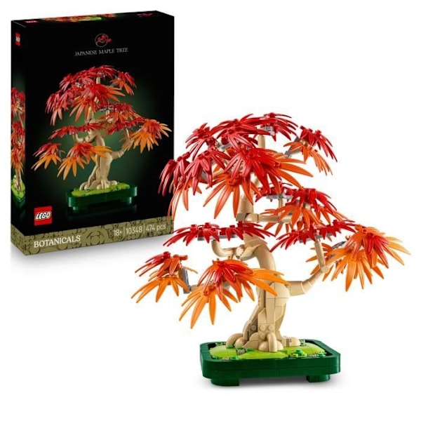 LEGO Botanicals 10348 Röd Japansk Lönn - Byggsats för Vuxna röd grön