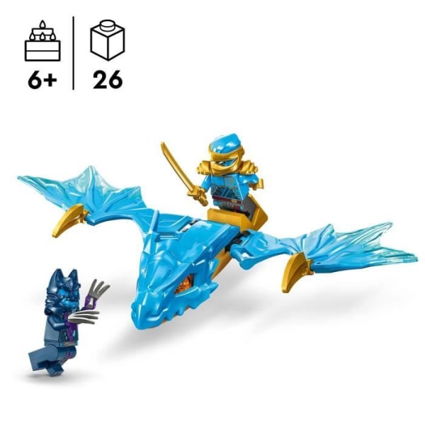 LEGO® 71802 NINJAGO Nya's Rebel Dragon Attack, Dragon Ninja Toy och minifigurer inklusive Nya med Mini-Katana