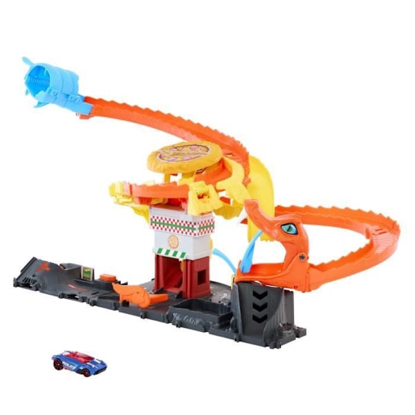 Hot Wheels - Pizzeria Attack - Set med bil HTN81 Flerfärgad