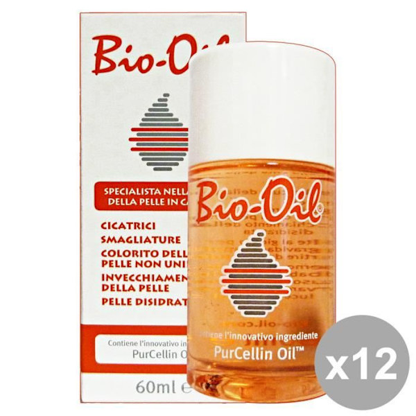 Set med 12 bio-olja-ärr stretchmärken-torr hud 60 ml. Kroppsvård