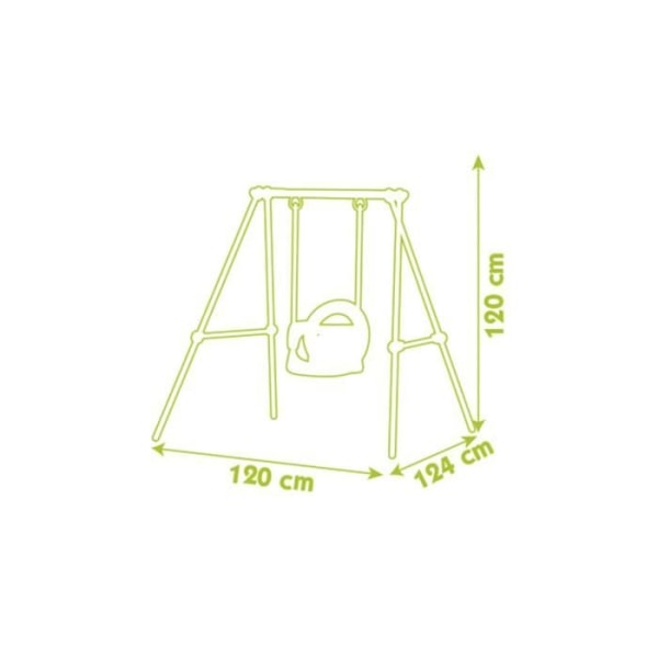 SMOBY Baby Swing baby swing Grönt, orange och grått
