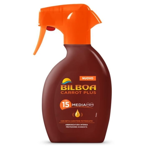 BILBOA Fp15 Carrot Plus Trigger 250 ml Solskyddsmedel för huden