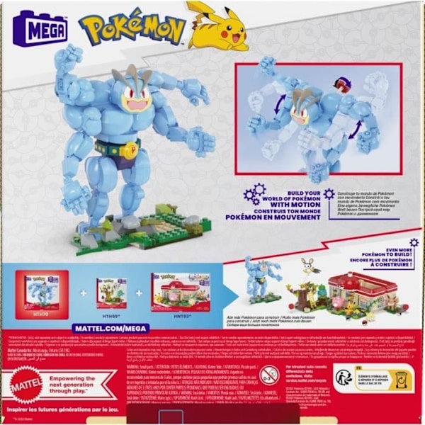 MEGA-Pokémon-Macogneur-nivelfiguuri 401 kpl HTH70 Flerfärgad