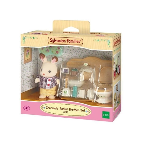 SYLVANIAlaiset PERHEET - 5015 - Brother Rabbit Suklaa ja WC - Kylä - Sekalaiset - 3 vuotta+ Rosa