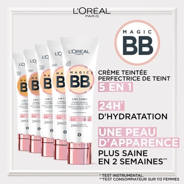 L'Oréal Paris Magic BB-voide 5-in-1 03 light medium 30ml Medium Klar