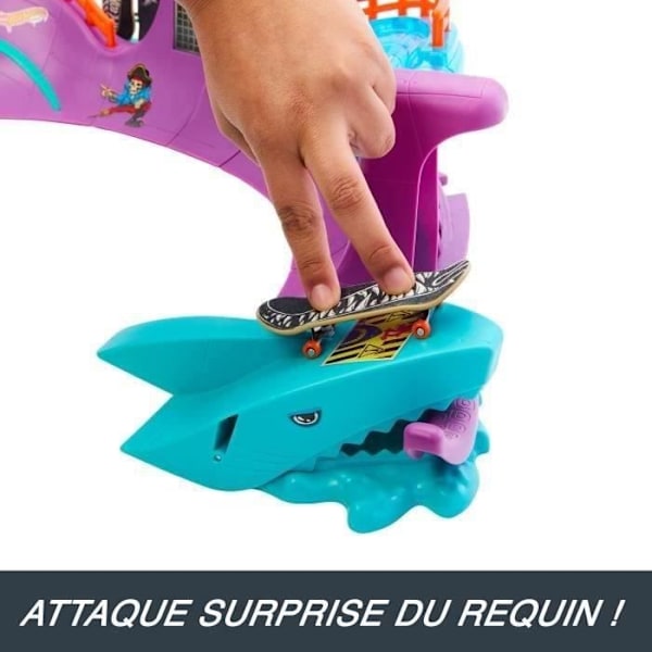 Hot Wheels Skate-Skatepark Octopus-Box ainutlaatuisella otelaudalla HMK01 Flerfärgad