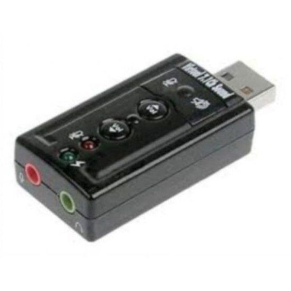 Link externt ljudkort - LK70777 - USB-ljudadapter för mikrofon, högtalare eller hörlurar