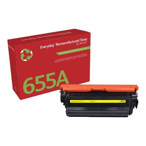 Tonerkassett - Xerox - Vardaglig - gul - kompatibel - tonerkassett (alternativ för: HP 655A, HP CF452A)