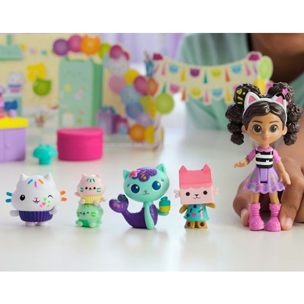 Gabby's Kattdockhus Födelsedags Cakey Katt Gabby's Dockhus set figurer + tillbehör