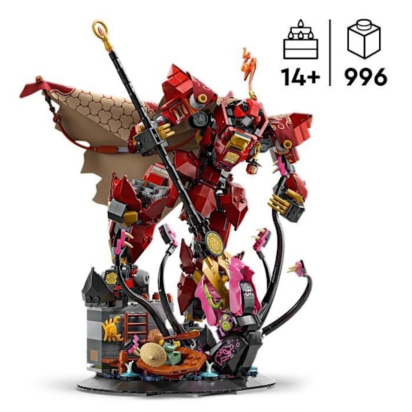 LEGO NINJAGO 71846 Elds Knight Robot - Byggsats för Killar 14 År - Kai