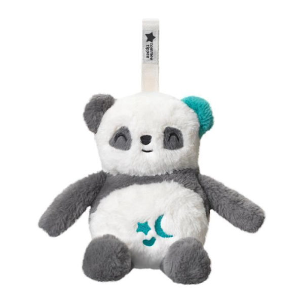 TOMMEE TIPPEE, Luksus natlys plys med CrySensor, 6 beroligende lyde, USB, kan maskinvaskes, Pippo the Panda Vit