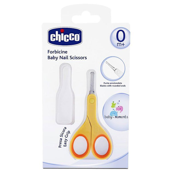Manicure sæt - manicure kit - pedicure Chicco neglesaks til babyer igiene sicura colore arancio