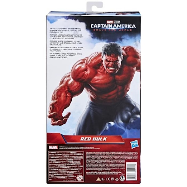 Figurine Red Hulk Deluxe 30 cm, Titan Hero Series, Marvel Studios Captain America Brave New World Flerfärgad