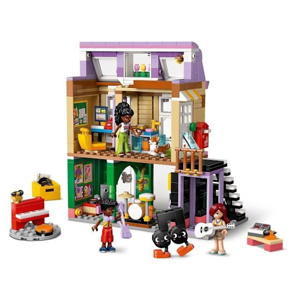LEGO Friends 42653 Musikbutik og Lejlighed - Spil til Piger fra 7 År Flerfärgad