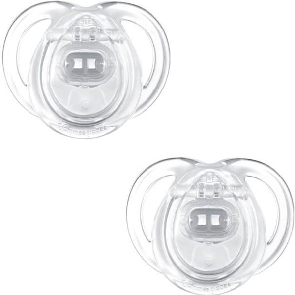 Tommee Tippee Anytime Sutter 0-6m To Pandaer - Pakke med 2 - Silikone - Baby - tilfældige farver Blå