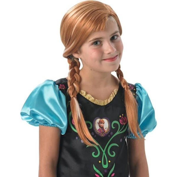 Frozen Anna Peruk - Rubiner - För tjejer från 3 år - CE-certifierad Orange