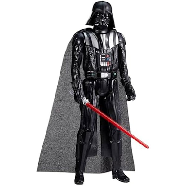 Figur - STAR WARS - Darth Vader - 30 cm - Röd ljussabel - 5 artikulationspunkter Svart