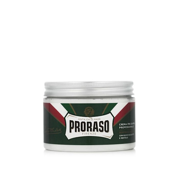 Proraso Raikastava Ammattimainen Ennen-Partaajeluvaha Eukalyptusöljyllä ja Mentolilla 300 ml Vit
