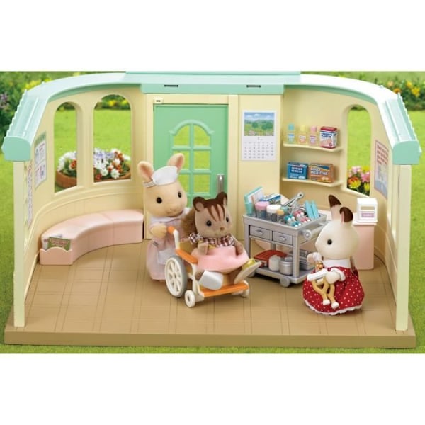 Miniatyrfigurer - SYLVANIAN FAMILIES - Sjuksköterskan och tillbehör för att ta hand om och mata patienter Flerfärgad