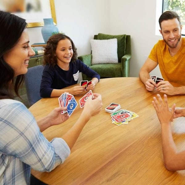 Mattel Games - Uno - Perhekorttipeli - 7-vuotiaat ja sitä vanhemmat W2087 Grön